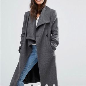 ASOS Petite Waterfall Trapeze Coat